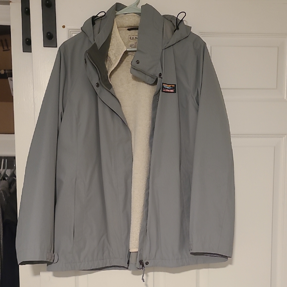 L.L. Bean Light Gray Winter Jacket